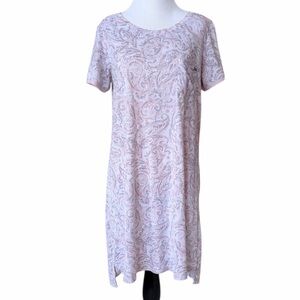 TAHARI Soft Pink Paisley Nightie Pajamas Night Gown